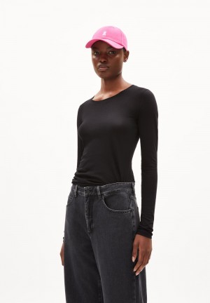 ARMEDANGELS ENRICCAA SOFT Longsleeve Slim Fit made of Organic Cotton Schwarz | 4820-NPTBG