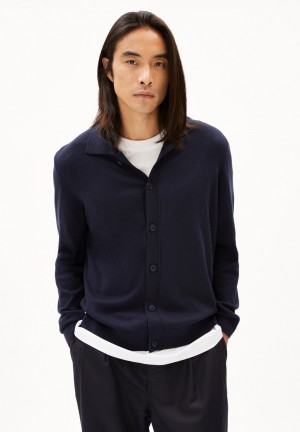 ARMEDANGELS FAAUSTOS Cardigan Regular Fit made of Organic Merino Wool Mix Night Sky | 6385-ETPBC