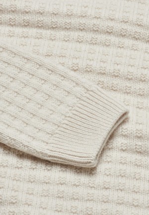 ARMEDANGELS FABIANAA LANACOT Sweater Relaxed Fit made of Organic Wool Mix Oatmilk | 3748-ORFWG