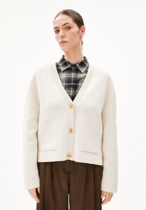 ARMEDANGELS FIONAA MILANO Cardigan Oversized Fit made of Organic Cotton Oatmilk | 6470-NWITL