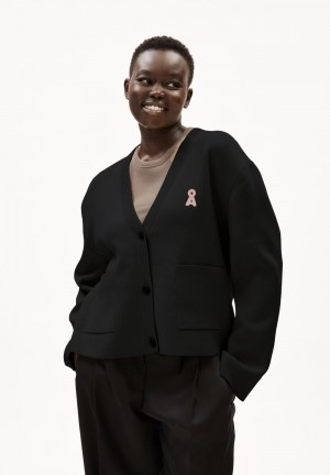ARMEDANGELS FIONAA MILANO Cardigan Oversized Fit made of Organic Cotton Schwarz | 9457-JDWEI