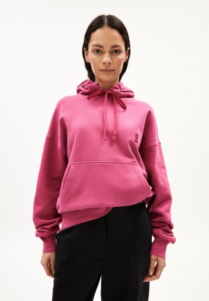 ARMEDANGELS FRANCISARAA Sweathoodie Oversized Fit made of Organic Cotton Crushed Berry | 3041-PHZYN