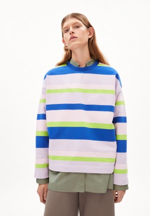 ARMEDANGELS FRANKAA HORAACIOS Sweatshirt Oversized Fit made of Organic Cotton Hell | 5761-UMOFB