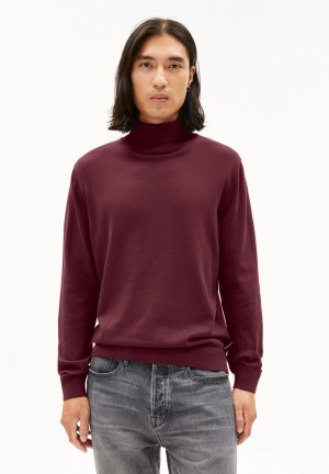 ARMEDANGELS GAARDO Sweater Regular Fit made of Organic Cotton Cranberry Juice | 3486-QUNPX