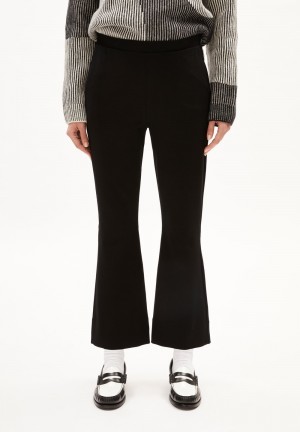 ARMEDANGELS GAEAA Jersey Pants made of LENZING™ ECOVERO™ Mix Schwarz | 6149-HOXRQ