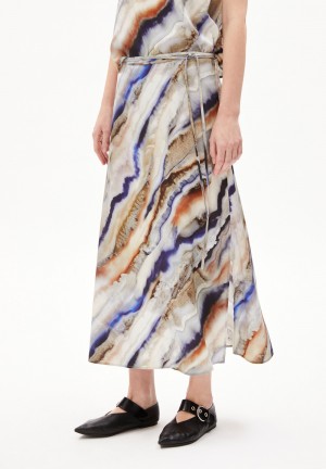 ARMEDANGELS GRAATIA PÄRLAA Woven Skirt Regular Fit made of TENCEL™ Lyocell Mix Cinnamon Dust | 4351-WSKNP