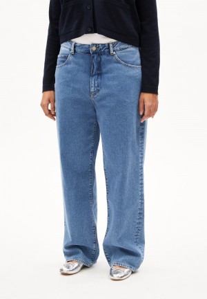 ARMEDANGELS HAAYI Jeans Baggy Fit Low Waist recycled Cotton Non-Stretch Indigo | 4682-VCJET
