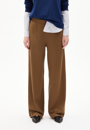 ARMEDANGELS HIMAARI Jersey Pants made of LENZING™ ECOVERO™ Mix Dried Moss | 1078-PXBET