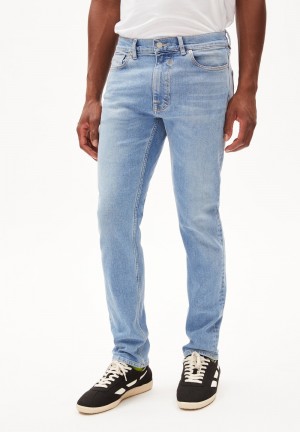 ARMEDANGELS IAAN Jeans Slim Leg Mid Waist recycled Cotton Comfort-Stretch Seashore | 8603-KQMHX