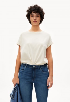ARMEDANGELS IDAARA T-Shirt Loose Fit made of Organic Cotton Undyed | 7308-YNFWQ