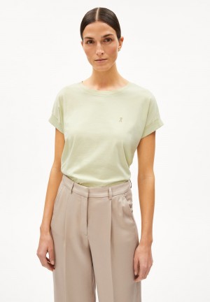 ARMEDANGELS IDAARA T-Shirt Loose Fit made of Organic Cotton Grün | 5637-AZIFH