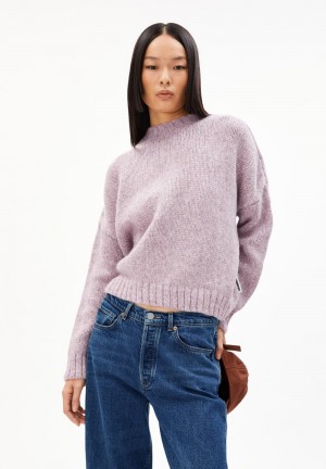 ARMEDANGELS INARAA PUIJPU Sweater Oversized Fit made of Alpaca Wool Mix Rosa Hell | 3605-SULDX