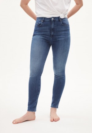 ARMEDANGELS INGAA Jeans Skinny Leg High Waist Organic Cotton Mix X-Stretch Waschen | 9028-GHKTX