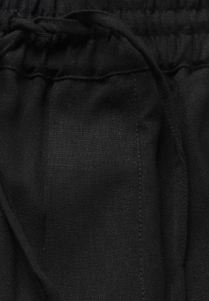 ARMEDANGELS JAACQUE LINO Shorts made of Linen-Mix Schwarz | 9406-XOUKT