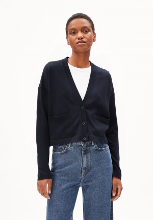 ARMEDANGELS JAAIKE PREMIUM Cardigan Loose Fit made of Organic Cotton Night Sky | 1805-NYCXZ