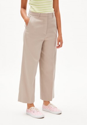 ARMEDANGELS JAALMA Woven Pants made of Organic Cotton Sand Stone | 3729-YNKAC