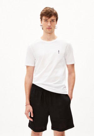 ARMEDANGELS JAAMES CYCLAA T-Shirt Regular Fit made of Organic Cotton Weiß | 7634-IAMNF