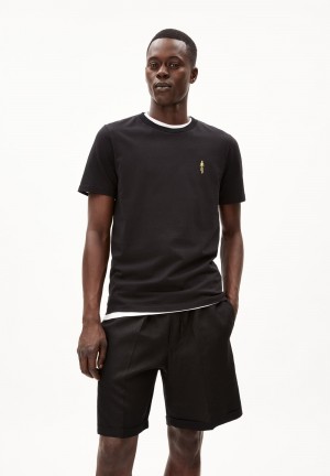ARMEDANGELS JAAMES CYCLAA T-Shirt Regular Fit made of Organic Cotton Schwarz | 6954-AETCS