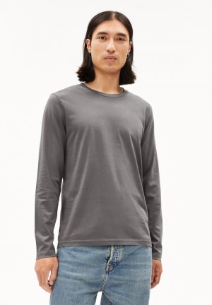 ARMEDANGELS JAAMES LONGSLEEVE Longsleeve Slim Fit made of Organic Cotton Iron Cast | 5408-CSDLP
