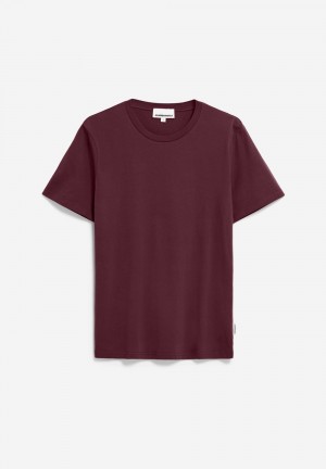 ARMEDANGELS JAAMES T-Shirt Regular Fit made of Organic Cotton Cranberry Juice | 7269-PTOGN
