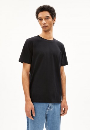 ARMEDANGELS JAAMES T-Shirt Regular Fit made of Organic Cotton Schwarz | 9310-ALQOU