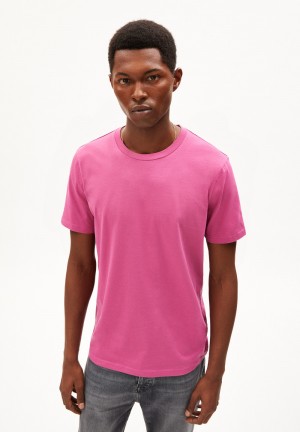 ARMEDANGELS JAAMES T-Shirt Regular Fit made of Organic Cotton Crushed Berry | 7162-EGQPL