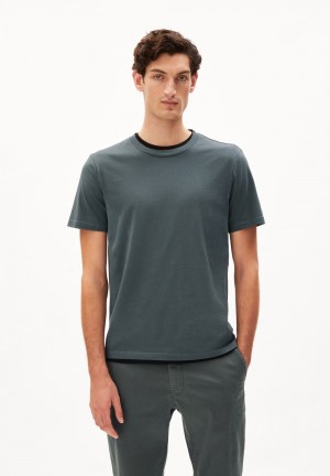 ARMEDANGELS JAAMES T-Shirt Regular Fit made of Organic Cotton Space Steel | 9703-SNMOH