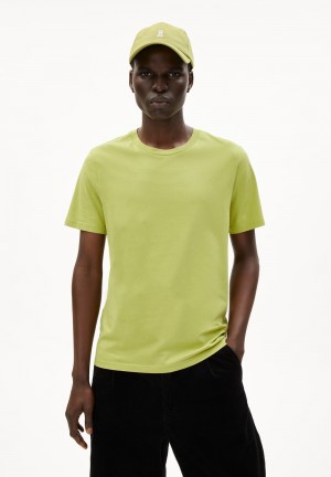 ARMEDANGELS JAAMES T-Shirt Regular Fit made of Organic Cotton New Moss | 0985-FYQUT