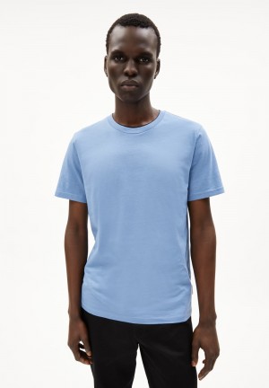 ARMEDANGELS JAAMES T-Shirt Regular Fit made of Organic Cotton Blau | 8972-MFZVT