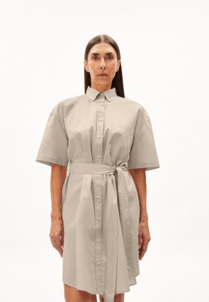 ARMEDANGELS JAASMYN Woven Dress Oversized Fit made of Organic Cotton Hell | 3421-TMBPZ