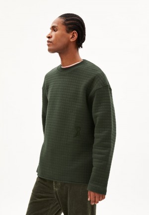 ARMEDANGELS JOAAS Sweatshirt Relaxed Fit made of Organic Cotton Hellgrün | 6725-PSKIE