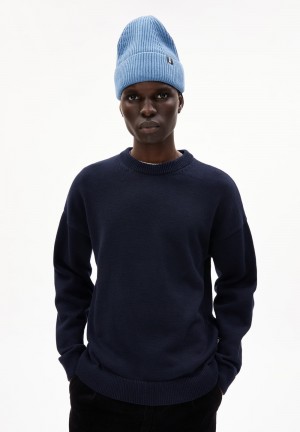 ARMEDANGELS JOVAAN Sweater Relaxed Fit made of Organic Cotton Night Sky | 4691-ALFYW