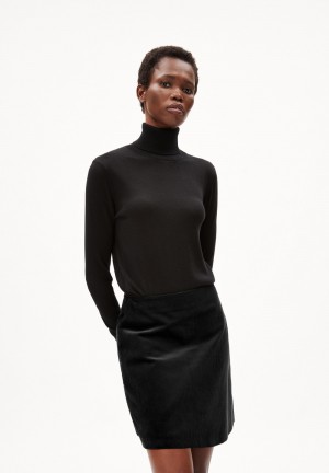 ARMEDANGELS KAATHIA Knit Sweater Regular Fit made of TENCEL™ Lyocell Mix Schwarz | 2508-BGFEY