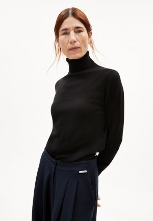 ARMEDANGELS KAATHIA Sweater Regular Fit made of Organic Cotton Mix Schwarz | 9146-WJNLG