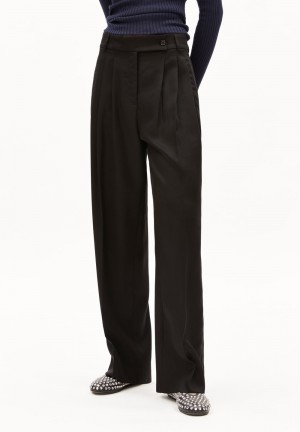 ARMEDANGELS KAAYAH Woven Pants made of TENCEL™ x REFIBRA™ Lyocell Schwarz | 8912-DUSFE
