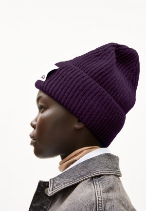 ARMEDANGELS KAYAAS SOFT Beanie made of Merino-Wool Mix Blau | 8230-KCXBU