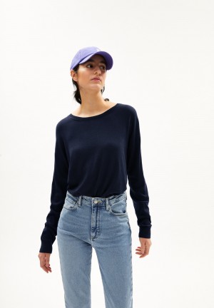 ARMEDANGELS LAARNI Pullover Loose Fit made of TENCEL™ Lyocell Mix Night Sky | 2967-JWYLX