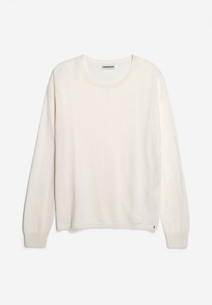 ARMEDANGELS LAARNI Pullover Loose Fit made of TENCEL™ Lyocell Mix Oatmilk | 0347-GMYCT