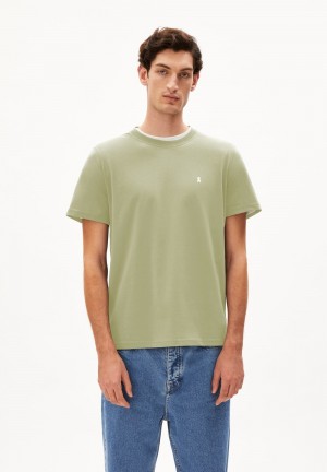 ARMEDANGELS LAARON Heavyweight T-Shirt Relaxed Fit made of Organic Cotton Hell | 7850-QTDVJ