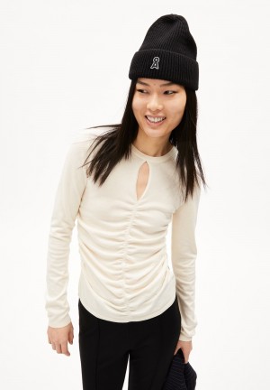 ARMEDANGELS LALEAA FESTIVE Sweater Slim Fit made of Organic Cotton Mix Undyed | 1507-WLBVS