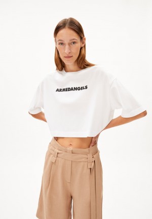 ARMEDANGELS LARIAA ARMEDANGELS T-Shirt Oversized Fit made of Organic Cotton Weiß | 0342-KLIAY