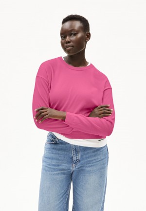 ARMEDANGELS LARUNAA Sweater Loose Fit made of Organic Cotton Mix Crushed Berry | 4539-EJZCY