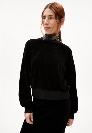 ARMEDANGELS LEDIANAA Sweatshirt Oversized Fit made of TENCEL™ Modal Mix Schwarz | 8601-PEDGJ
