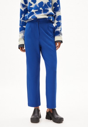 ARMEDANGELS LINAA LOU Jersey Pants made of Organic Cotton Mix Blau | 4608-TEDFS