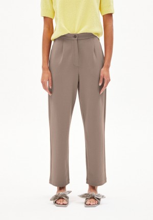 ARMEDANGELS LINAA LOU Jersey Pants made of Organic Cotton Mix Muddy Water | 7013-ZSLNX
