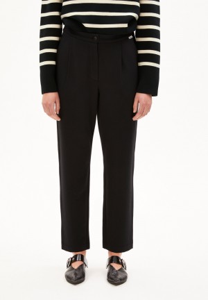 ARMEDANGELS LIRAA LOU Jersey Pants made of Organic Cotton Mix Schwarz | 1439-QYIRO