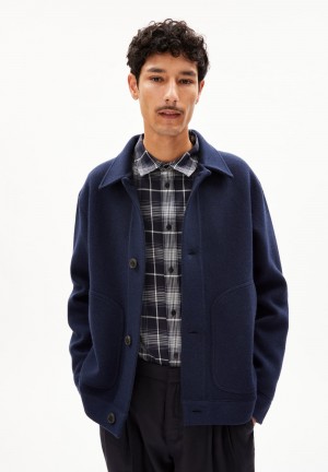 ARMEDANGELS LUCIAAN Jacket Relaxed Fit made of Organic Wool Mix Night Sky | 0254-JWGKT