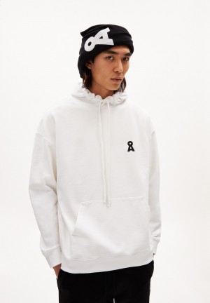 ARMEDANGELS MAALI ICONIC CAPSULE Heavyweight Sweathoodie Relaxed Fit made of Organic Cotton Mix Weiß | 9053-CMLER