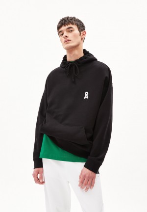ARMEDANGELS MAALI ICONIC CAPSULE Heavyweight Sweathoodie Relaxed Fit made of Organic Cotton Mix Schwarz | 2164-XAQFO
