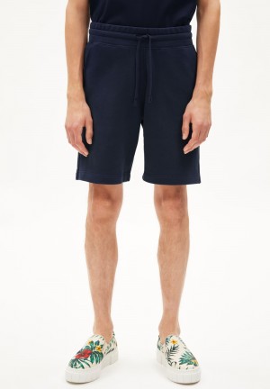 ARMEDANGELS MAARCO COMFORT Sweat Shorts made of Organic Cotton Mix Night Sky | 8459-AIULK
